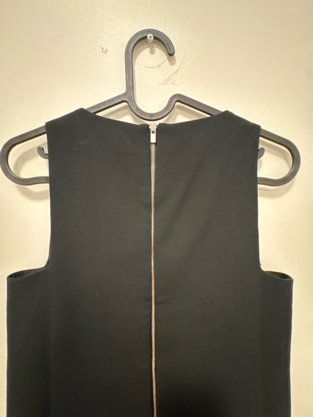 Banana Republic Black Shift Dress | Sleek Sleeveless Minimalist Lace Hem LBD - Picture 4 of 9